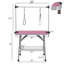 Table de toilettage pliante pour chien 36 po avec cadre en acier inoxydable et support réglable-118534775
