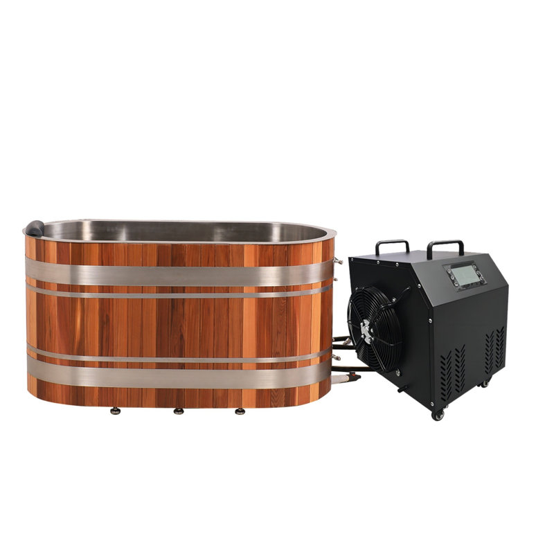 Baignoire en U en forme de U en forme de cèdre rouge pour bain de glace