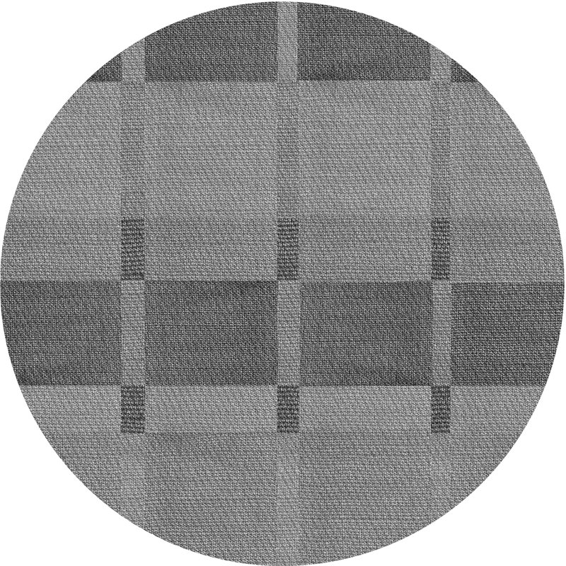 Tapis 100% à motif lavable à la machine 2989, Rond 3 pi