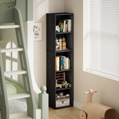Pasir 2-Tier Open Shelf Bookcase White Display Shelf Living Room Storage Modern