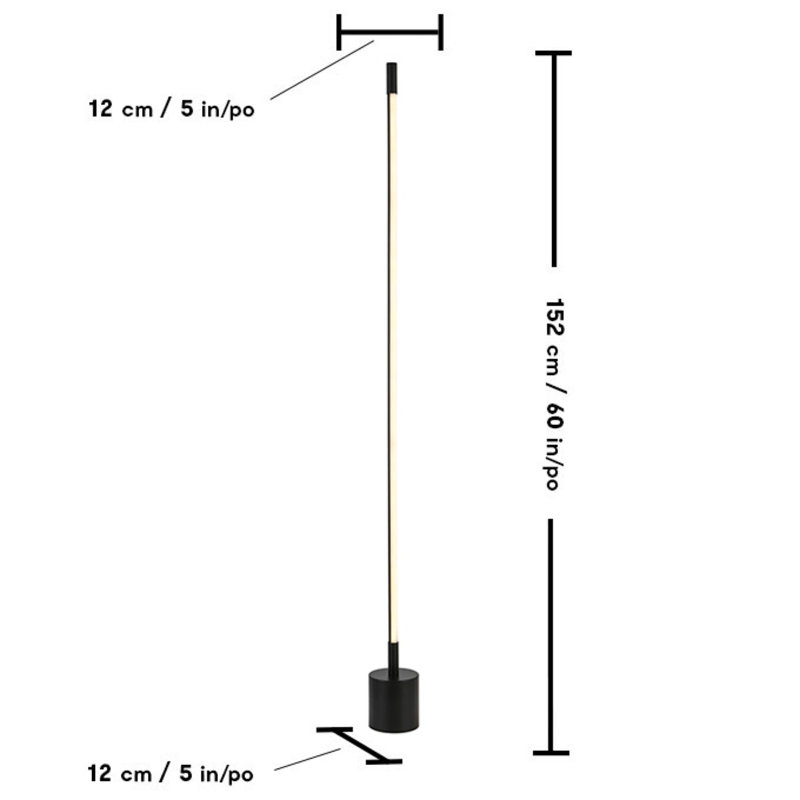 Lampe sur pied 60 po Calik