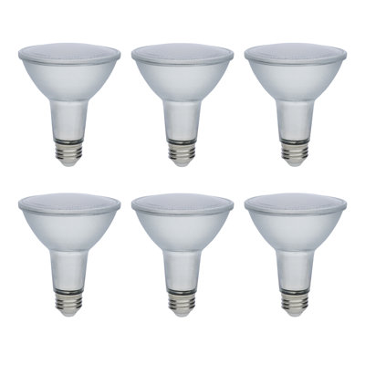 Ampoule DEL 12 watts PAR30LN à culot moyen; 120 à 277 volts finition argent