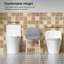 Toilette allongée une pièce moderne avec surface entièrement vitrée Ariel, 1 / 1,6 siphon à double chasse 1000G, hauteur de fauteuil confortable de 17,3 po, certifié cUPC, certifié WaterSense et CEC, blanc brillant-121394405
