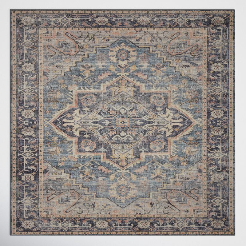 Claribel Oriental Indoor Rug, Square 1'6"
