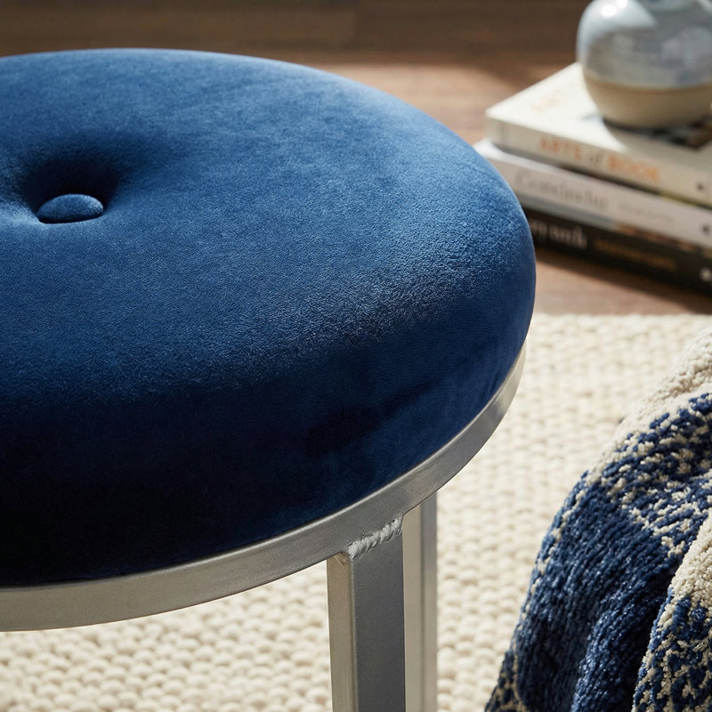 Velvet Ottoman