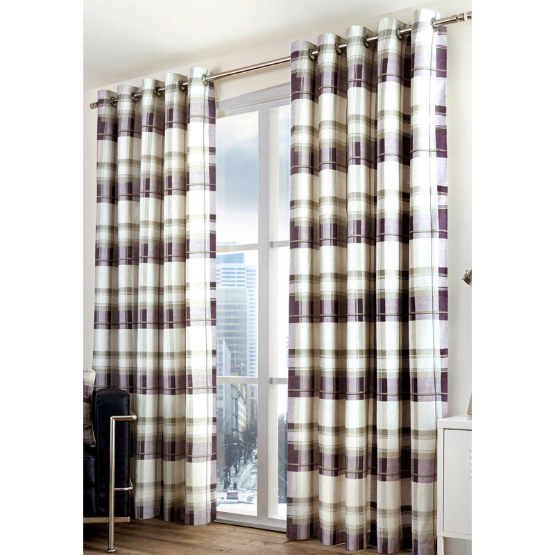 Cotton Sheer Curtain Pair, Width 117 x Drop 137 cm, Nautral