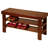 Cherry Shoe Storage Bench - Construction, 19.84 Lb Package Weight Cabinet With Wheels , 35.5"L X 13"W 18"H-711411406