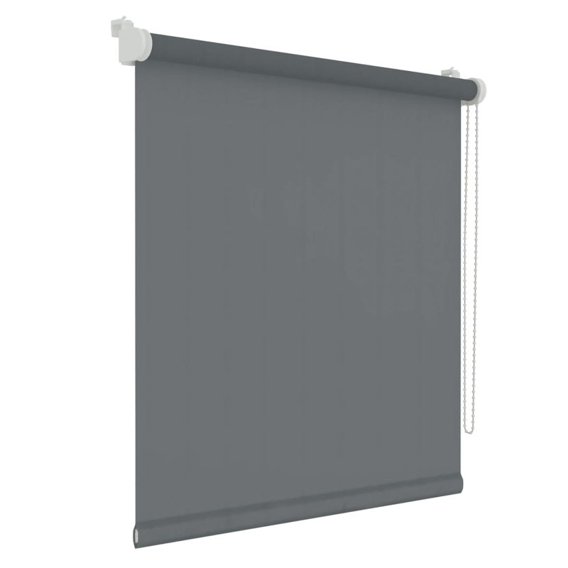 Decosol Roller Blinds Mini Translucent Uni, 52cm W x 160cm L, Anthracite