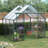 8X6FT-Green Double Door Polycarbonate Greenhouse-119140039-119140042