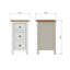 Clary 3 Drawer Bedside Table-100564005