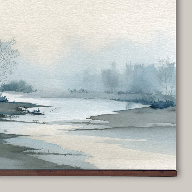 Tapisserie murale "Blue Mist Riverbank", H 40 po x l 60 po