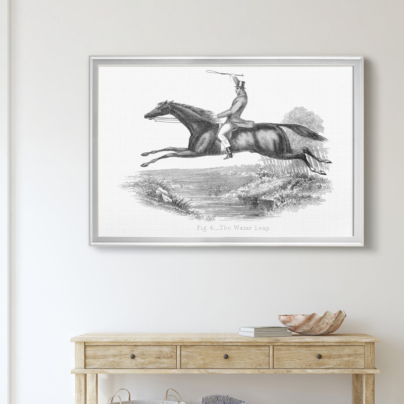 «The Water Leap», reproduction sur toile encadrée, H 22,5 po x l 30,5 po x P 1,5 po, Argent