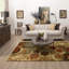 Tapis beige à motif floral Niamalika-2040009548