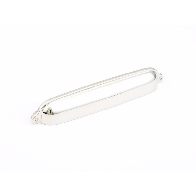 Country Finger Pull, Polished Nickel