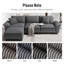 124" Modular Sectional Sofa, Oversized U Shaped Couches with Ottomans, 5-Seater Deep Seat Sofa with Throw Pillow-2099617112-2099733195