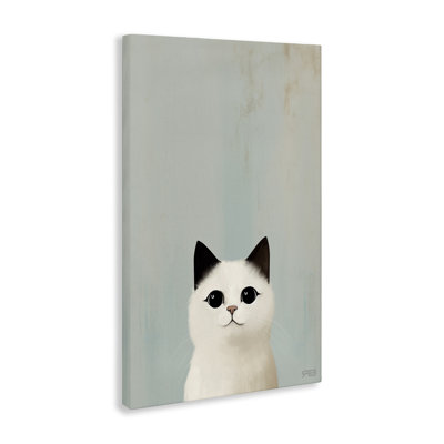 «Peeking White Kitten», art mural par Roozbeh Bahramali