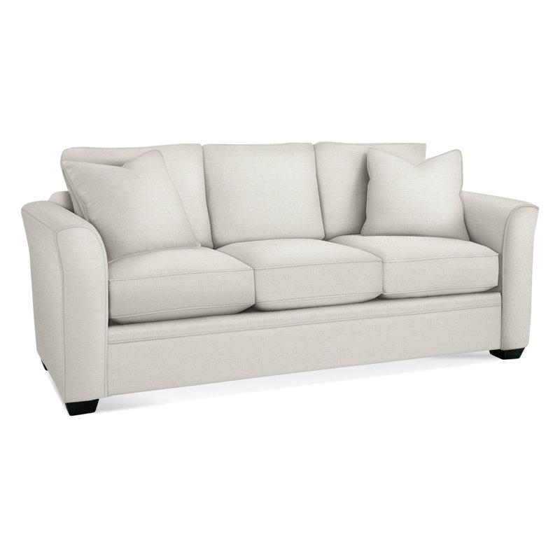 Bridgeport Upholstered 85'' Sofa, Black Finish, Lapis Plaid; 0126-63