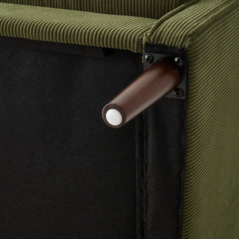 Upholstered Armchair, Green