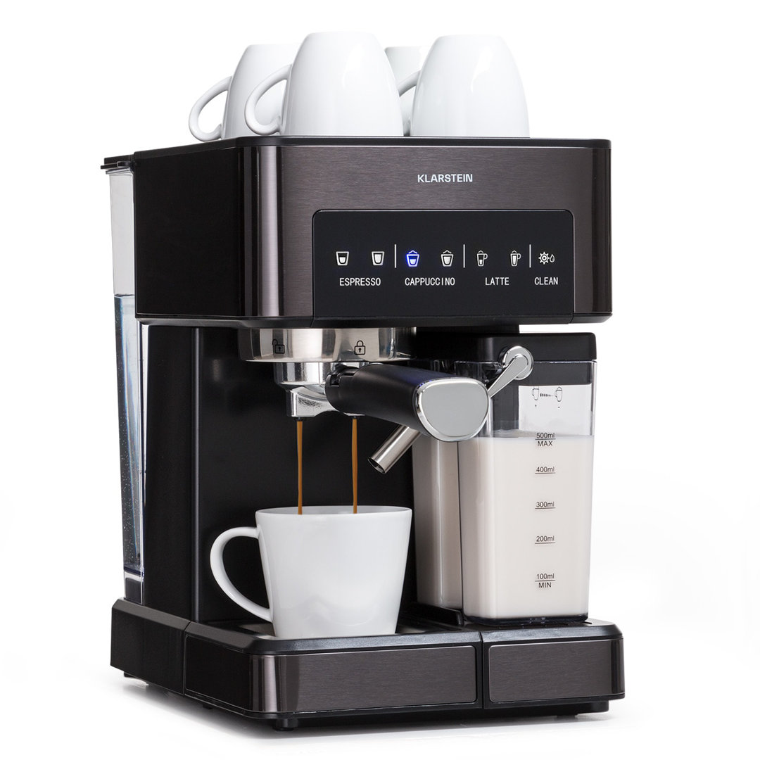 Arabica Comfort Espressomaschine 1350W 20 Bar 1,8l Touch-Bedienfeld