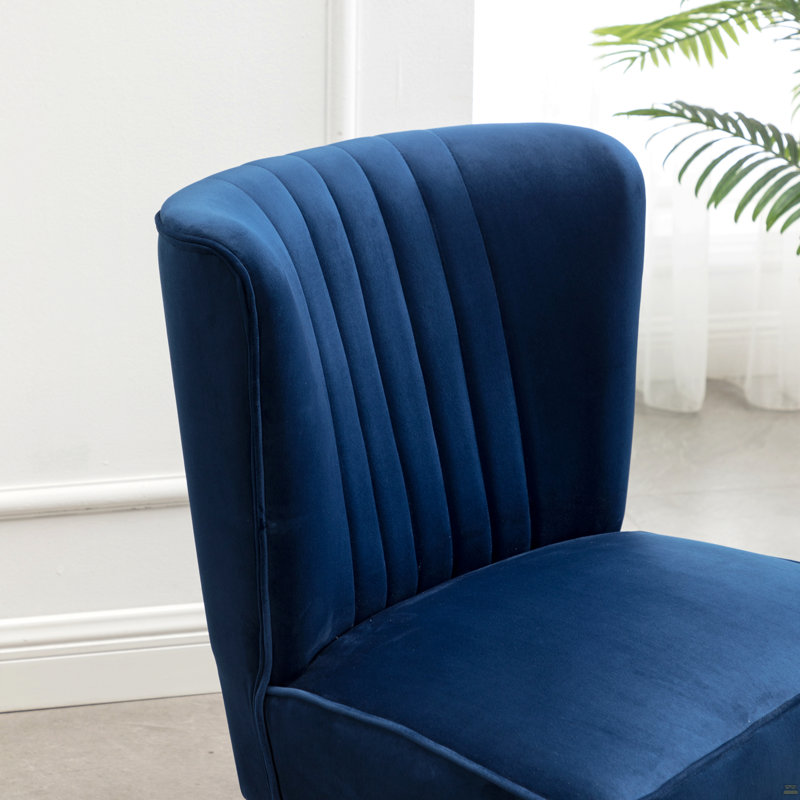 Fauteuil d'appoint Elon, Bleu