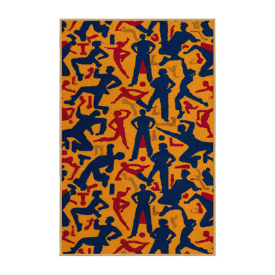 Washable Aerobics Sports Area Rug