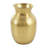 Metal Hammered Spotted Decorative Gold Vase