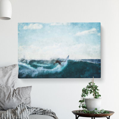 Surfing - Wrapped Canvas