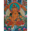 Kubera assis - Le dieu bouddhiste tibétain de la richesse (Brocadeless Thangka)