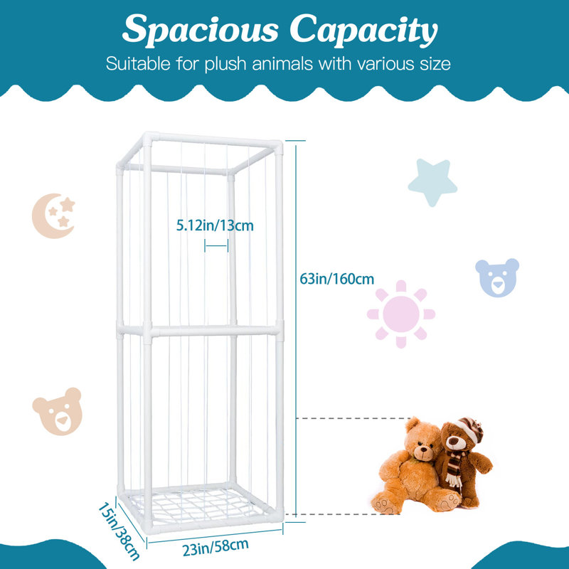 Cage de rangement pour animaux en peluche