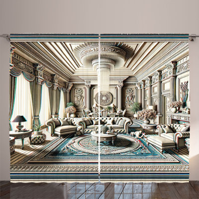 Hertta Semi Sheer Curtain Pair