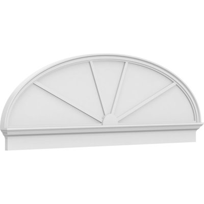 Fronton elliptique à 4 rayons de qualité architecturale en PVC