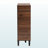 Pinnacle 5-Enclosed & 5-Open Shelves Brown & Gray Shoe Cabinet, 40.77" H X 29.18" W X 13.14" D