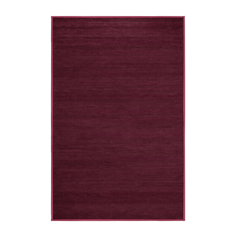 Machine Washable Solid Red Area Rug, Rectangle 4' x 6'