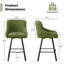Swivel Counter Stool with Metal Frame-999654550