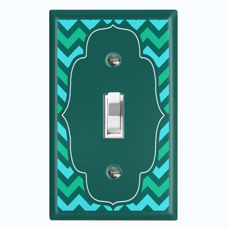 Patterned 1 - Gang Toggle Light Switch Standard Wall Plate