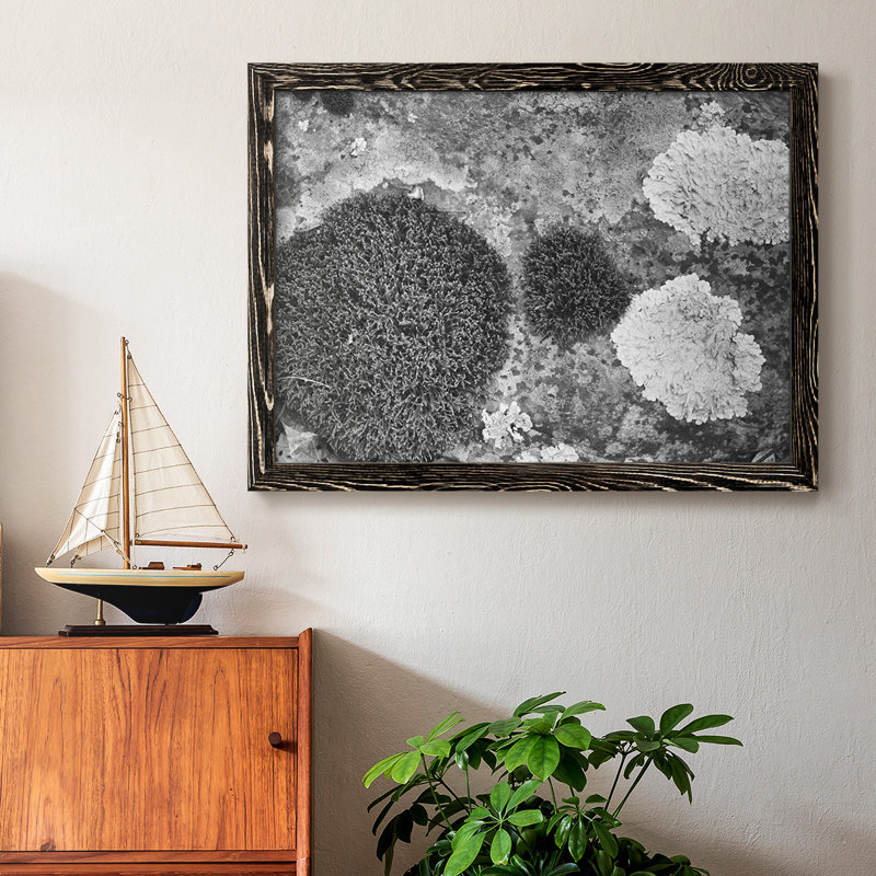 Found Textures XIX, reproduction sur toile encadrée, H 26 po x l 38 po x P 1,5 po, Noir