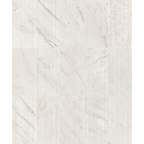 12*24 Marble,Natural Marble, For Wall,Ol Textured Finished, 3D Fluted Marble, Natural Stone, Genuine Marble, Real Marble, 1 Box 4 Pcs