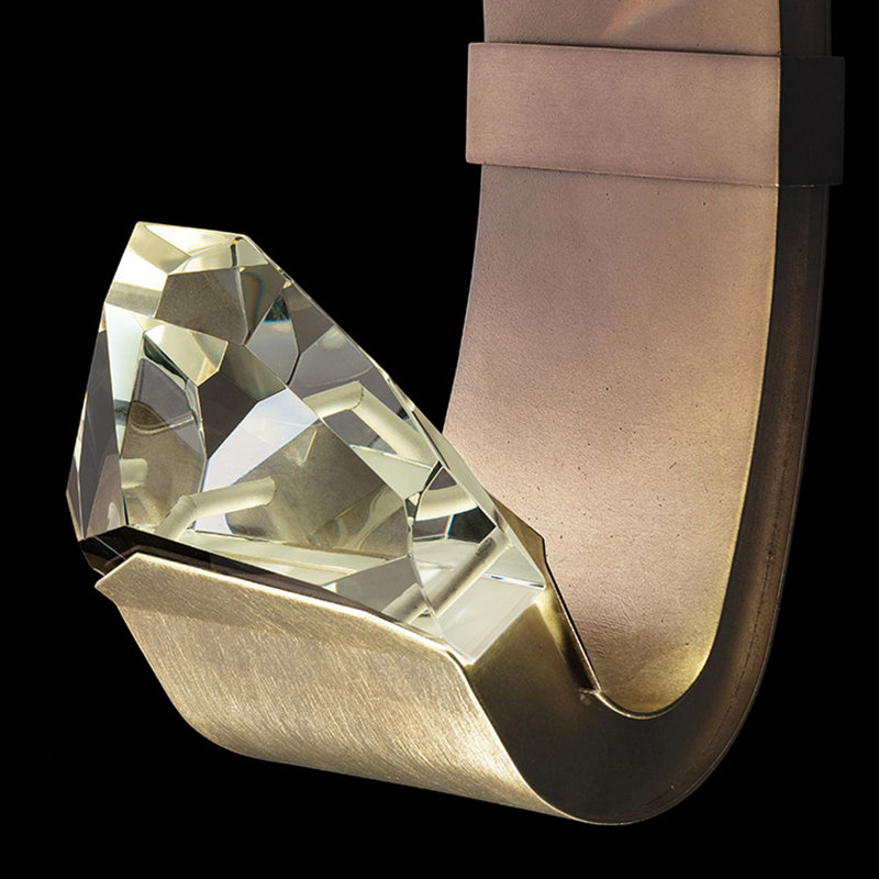 Strata 2 - Light LED Wallchiere, Soft Bronze