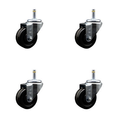 Phenolic Wheel Swivel Grip Ring Stem Set
