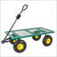 Chariot de jardin surdimensionné en acier 3 en 1 avec doublure amovible et panneaux latéraux pour une utilisation polyvalente