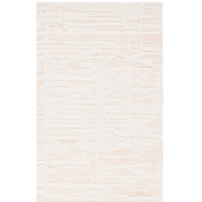 Monagra Ebony Hand Tufted Wool Pile Solid Color Rug
