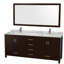 Sheffield 79" Double Bathroom Vanity Base Only-31336921