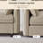  112" Modern Upholstered 3-Seater Sofa-119314280