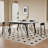 White Rectangular Sintered Stone tabletop with Solid Dining Table For Dining Room/Kitchen-369159876