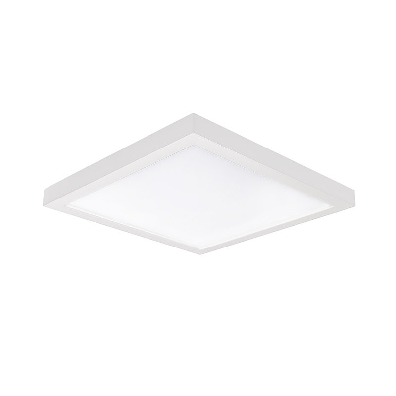 Macedo 5" Simple Square Dimmable LED Flush Mount, White, 3000K