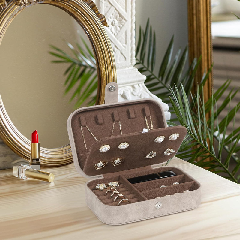 Jewellery Box +, ‎Brown, 5.59cm H x 16cm W x 10.92cm D