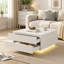 Pedestal Coffee Table with Storage-936695252