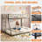 Lifesky Metal Bunk Bed For Kids - Twin Over Full Bunkbed With Mesh Guardrail - Space Saving For Small Bedrooms - Sparks Creativity For Boys Girls Ages 6+-2118801646