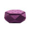 Élégant repose-pieds capitonné avec rangement en velours de diamant Polygon, repose-pieds multifonctionnel et siège pour la maison, rangement confortable et pratique pour le salon et la chambre à coucher-715769250