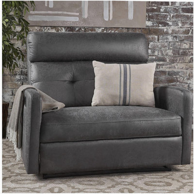Reclining Loveseat, Leather Double Recliner Sofa, Wall Hugger Loveseat Recliner for Living Room, RV, Home